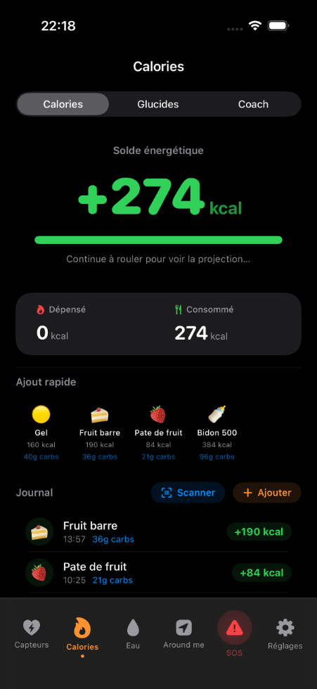 UltraCycling app