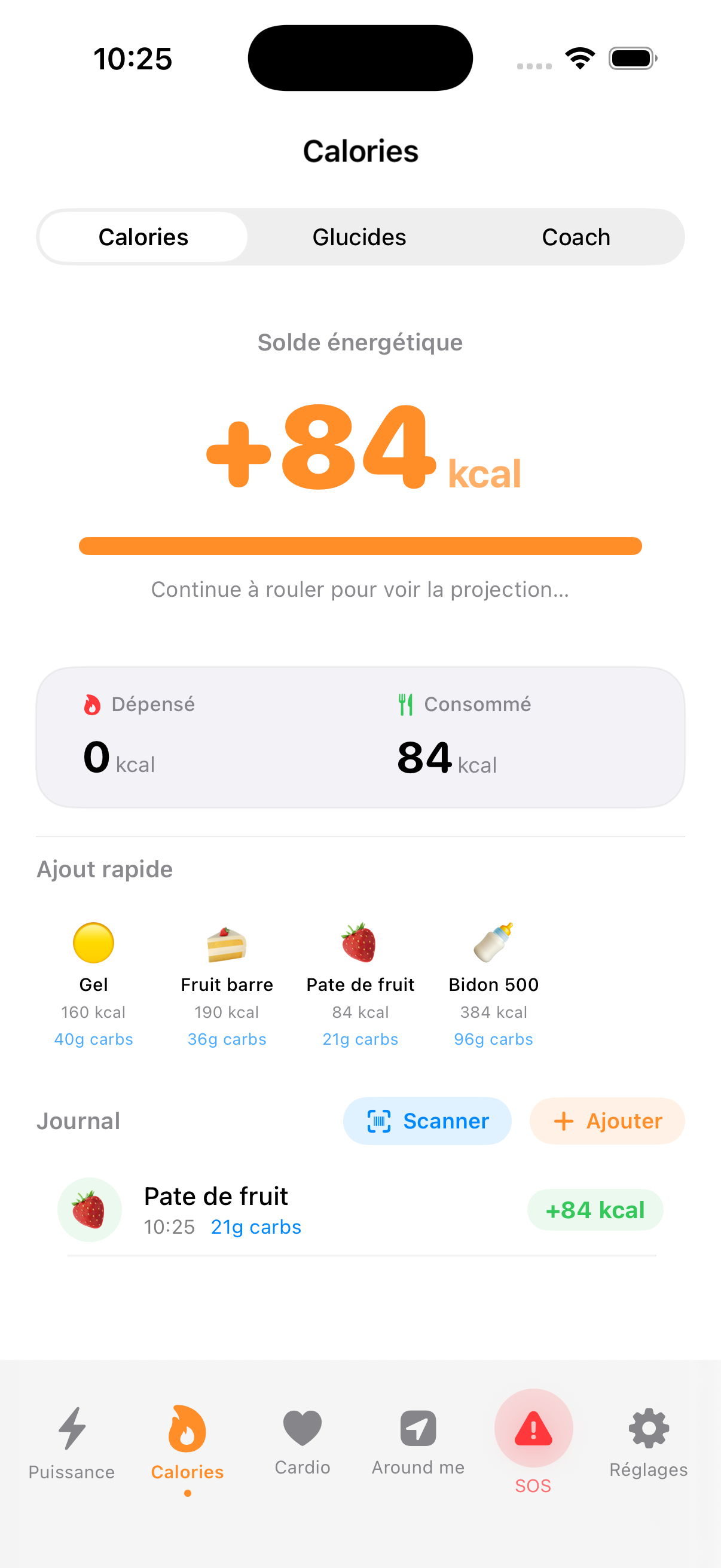Vue puissance UltraCycling